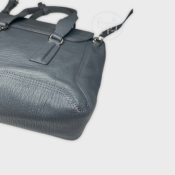 3.1 Phillip Large Grey Leather Silver Pashli Tote - Picture 13 of 16